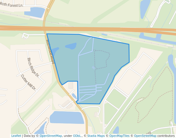 walking in Spring Klein Park map in Klein