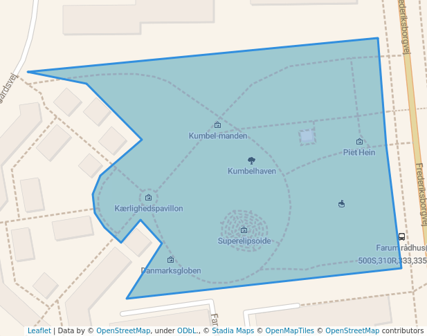 walking in Kumbelhaven map in Farum