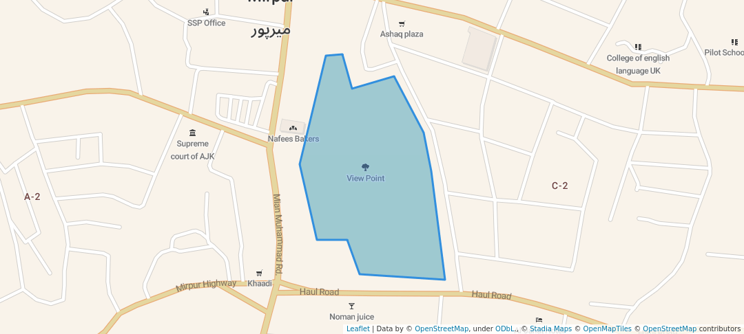 walking in View Point map in New Mirpur City