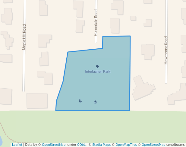 walking in Interlachen Park map in Hopkins