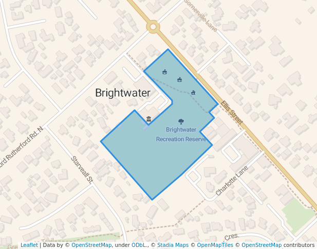 walking in Brightwater Recreation Reserve map in Brightwater