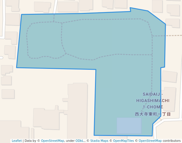 walking in 西大寺 近隣 公園 map in Nara