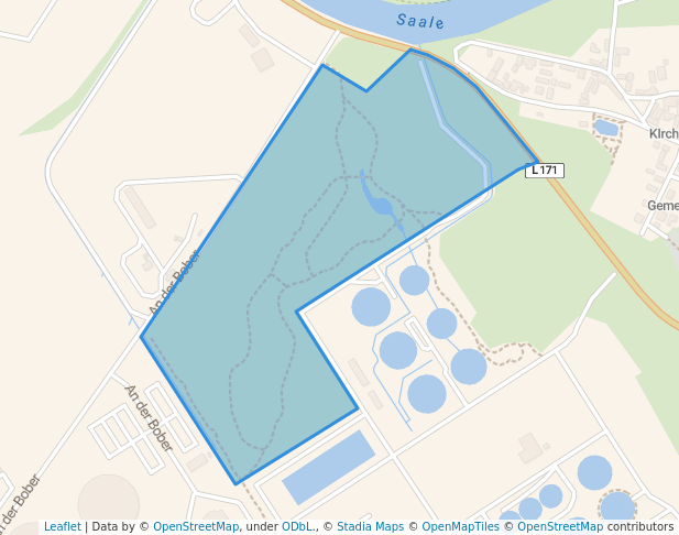 walking in Chemillenium-Park map in Schkopau