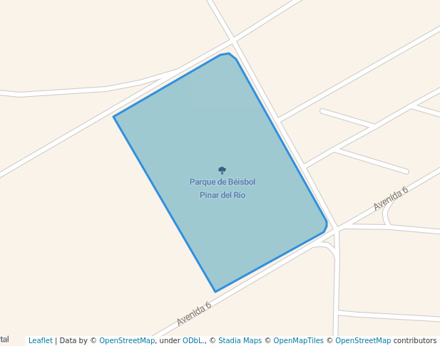 Parque de Béisbol Pinar del Río in Punta Cardón | Map and Routes