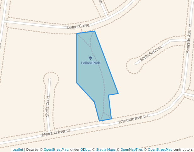 Leilani Park in Thomastown | Map and Routes
