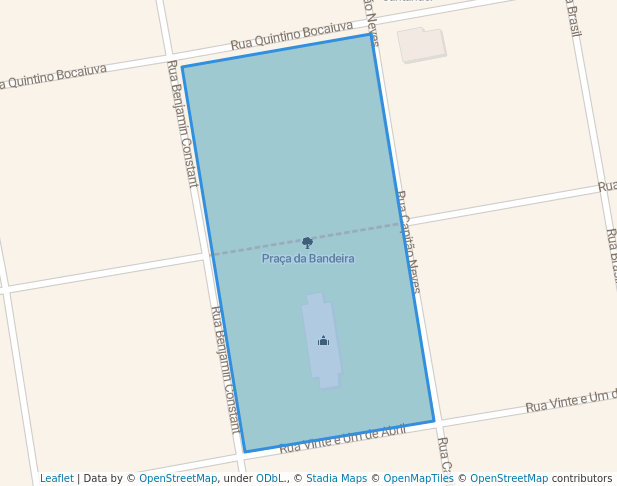 Praça da Bandeira in Neves Paulista | Map and Routes