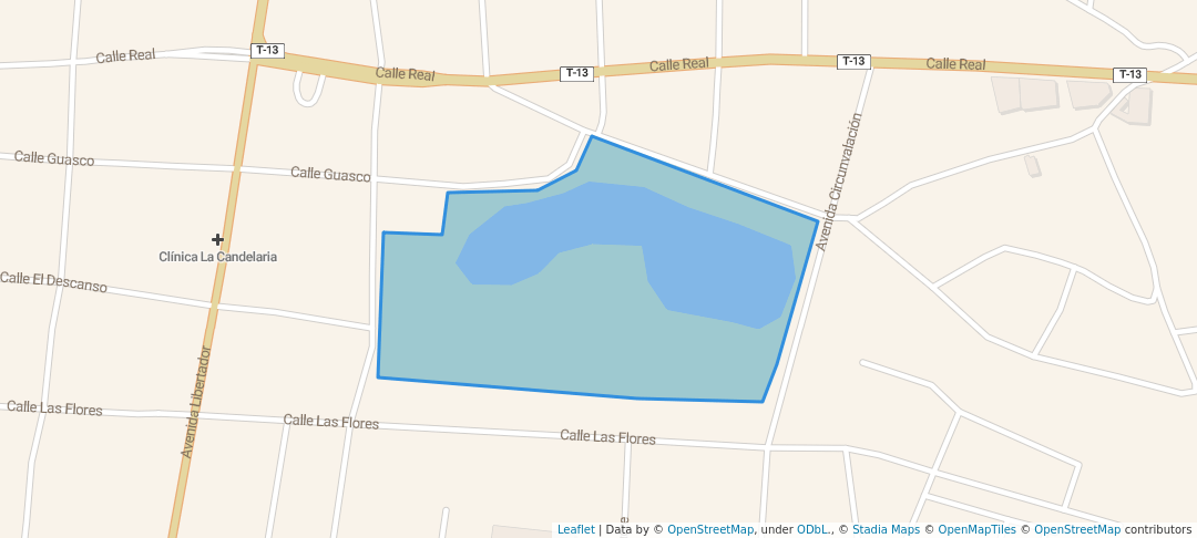 walking in Laguna del Pueblo map in Valle De La Pascua