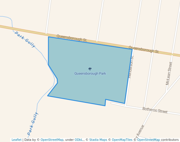 walking in Queensborough Park map in Coolah