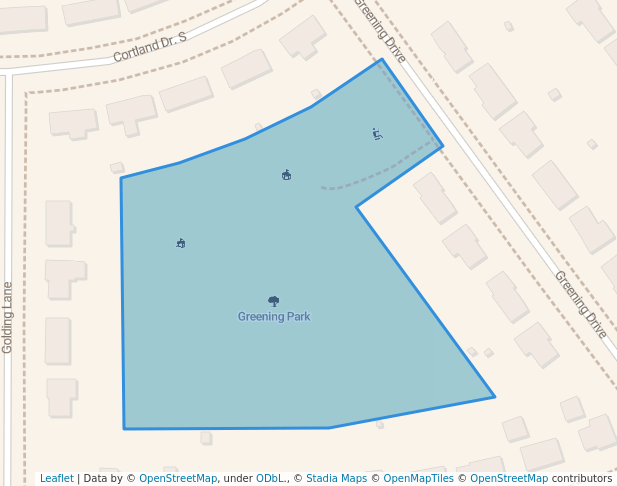 walking in Greening Park map in Apple Valley