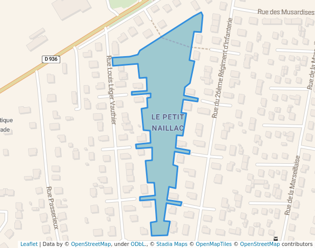 walking in Espace de Lanaudière map in Bergerac