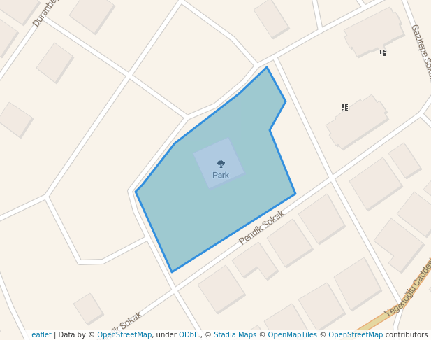 walking in Park map in Konya