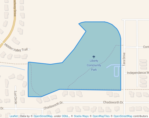 walking in Liberty Community Park map in Sun Prairie