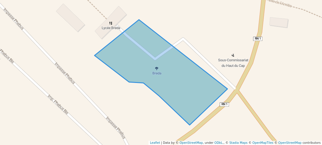 walking in Breda map in Cap-Haïtien