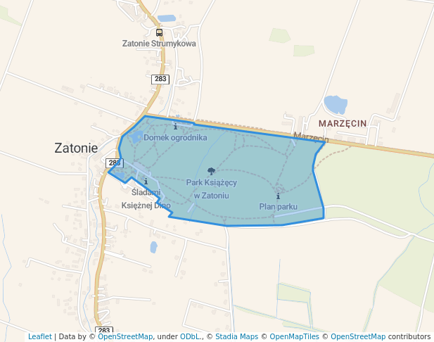 Park Książęcy w Zatoniu