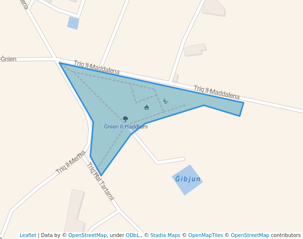 walking in Ġnien il-Ħaddiem map in Ħad-Dingli