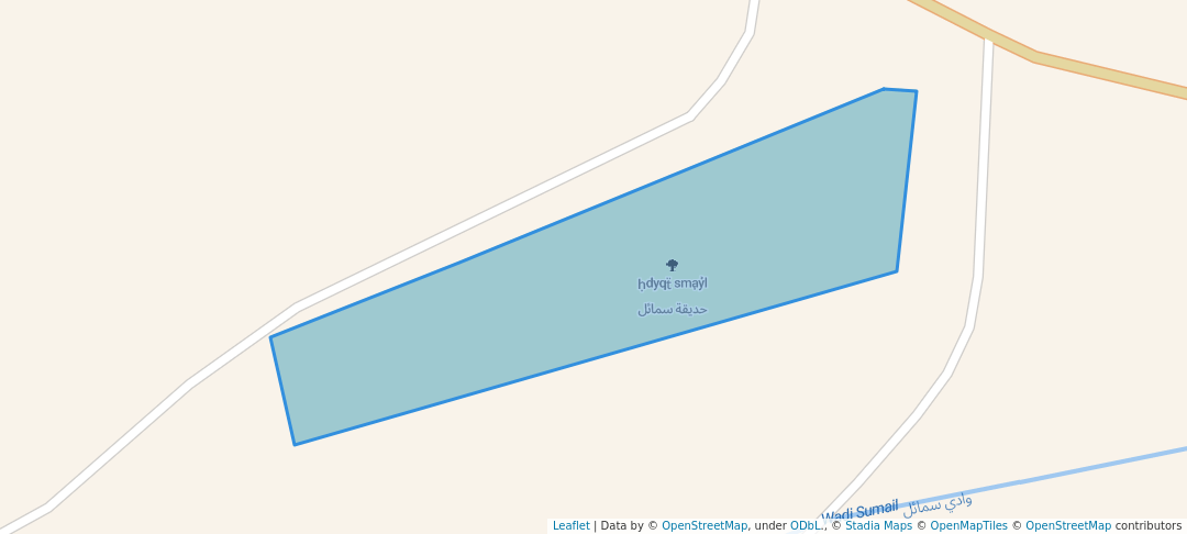walking in حديقة سمائل map in Sama'il
