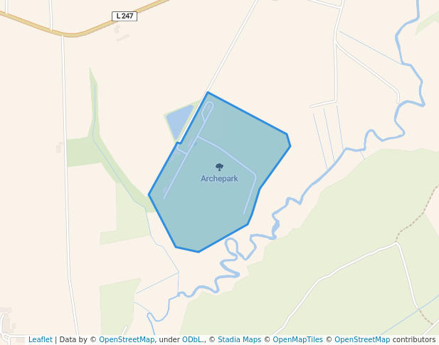 walking in Archepark map in Eggebek