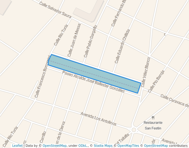 walking in Paseo Alcalde José Ballester González map in San Pedro del Pinatar