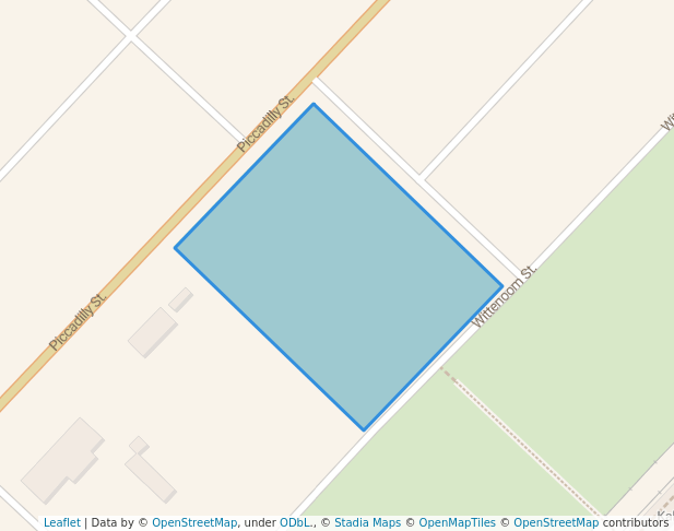 walking in Edward Park map in Piccadilly