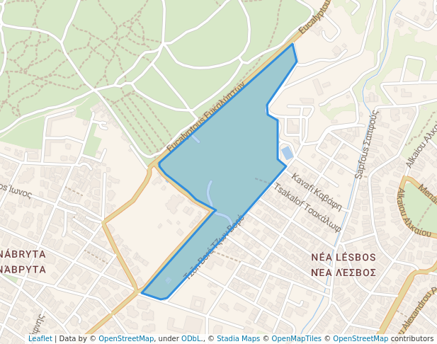 walking in Κτήμα Καρέλλα map in Marousi