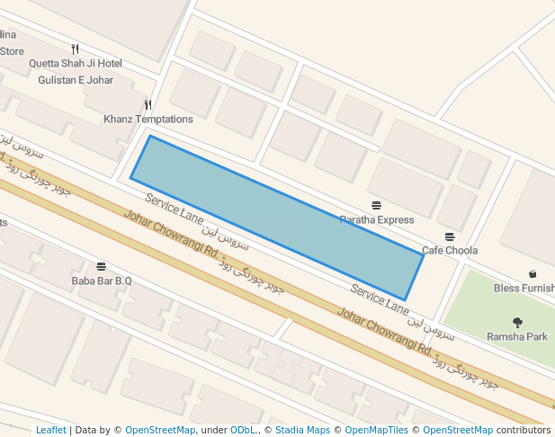 walking in CDGK Park map in Karachi