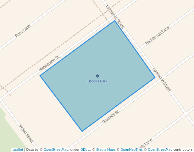 walking in Brooks Park map in Inverell