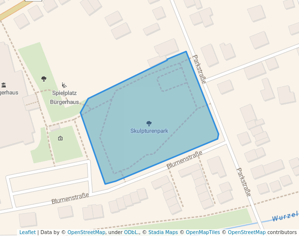 walking in Skulpturenpark map in Mörfelden-Walldorf