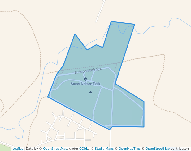 walking in Stuart Nelson Park map in Paducah
