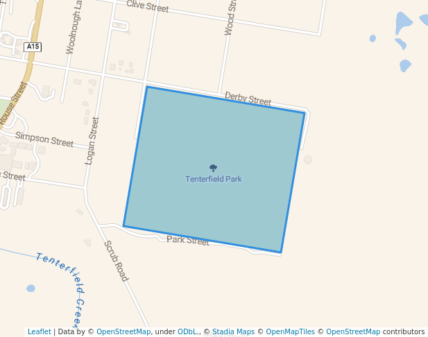 walking in Tenterfield Park map in Tenterfield