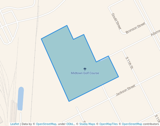 walking in Midtown Golf Course map in Paducah
