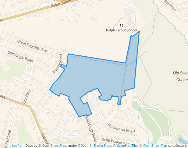 walking in Ralph Talbot Nature Reserve map in Weymouth