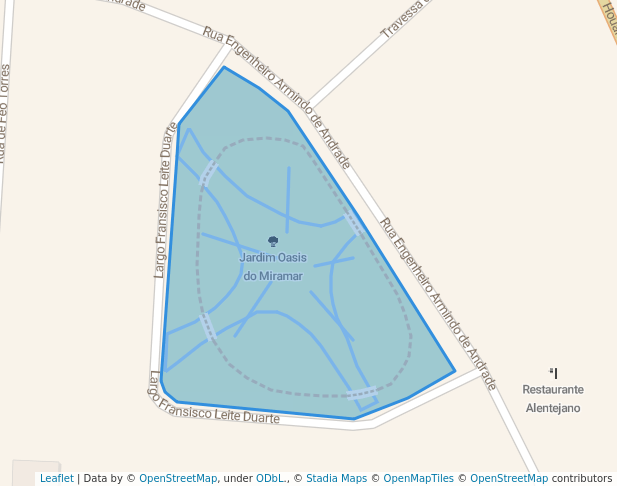 walking in Jardim Oasis do Miramar map in Luanda