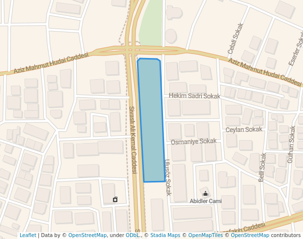 walking in Hoca Ahmet Fakih Parkı map in Konya