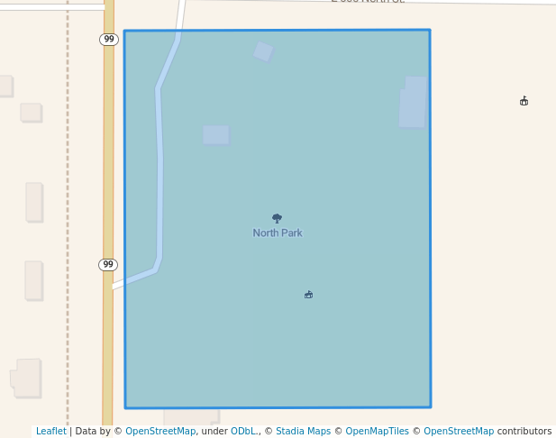 walking in North Park map in Fillmore