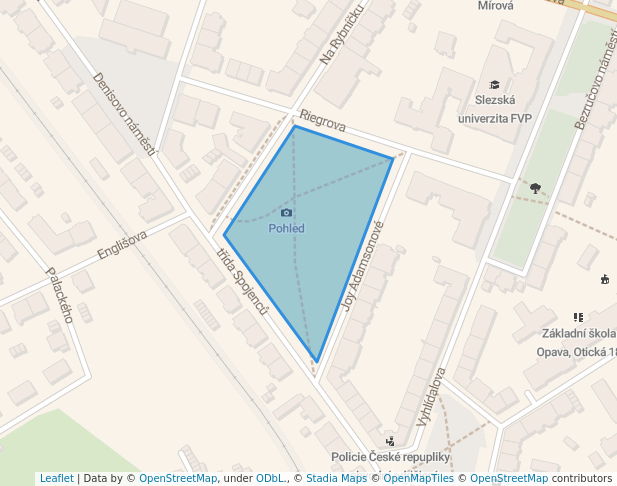 Náměstí Joy Adamsové in Opava | Map and Routes