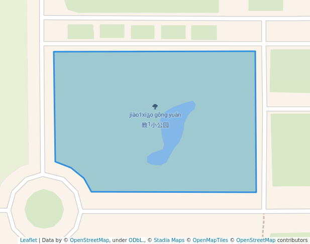 walking in 教1小公园 map in Nan Jing Shi