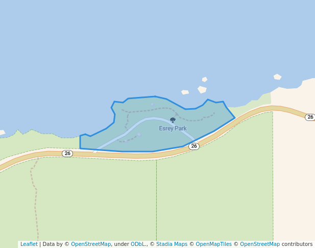 walking in Esrey Park map in Mandan