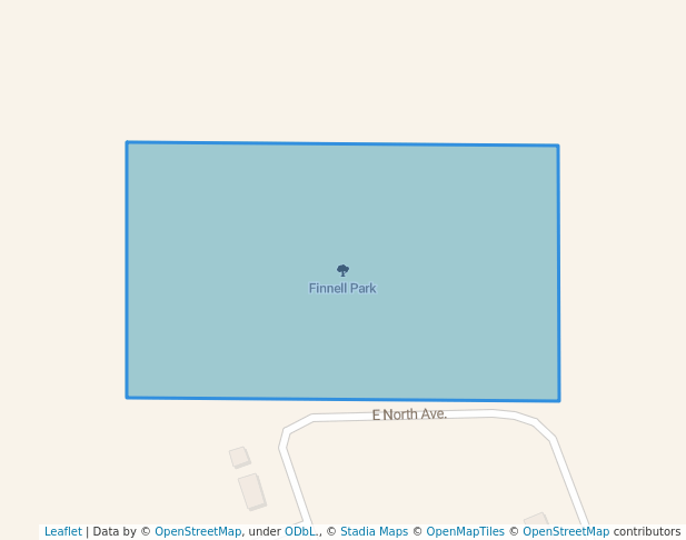 walking in Finnell Park map in Holliday