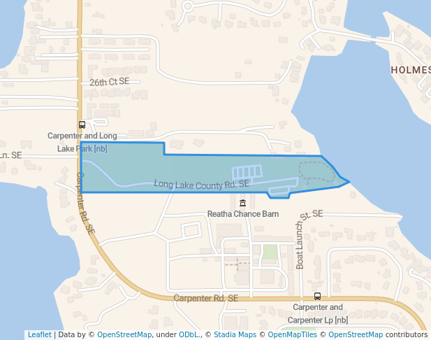 walking in Long Lake Park map in Lacey