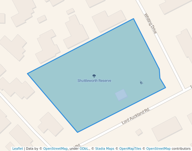 walking in Shuttleworth Reserve map in Wakefield
