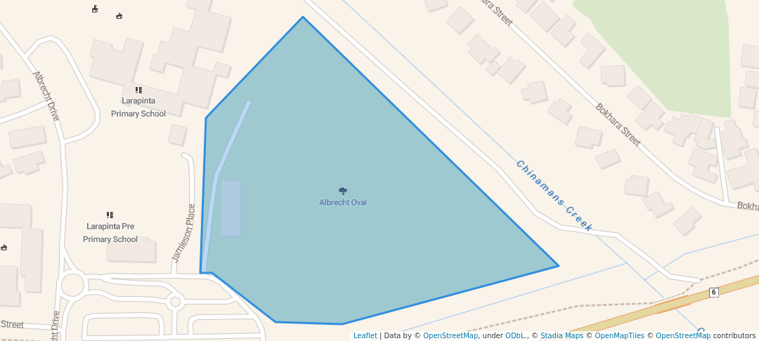 walking in Albrecht Oval map in Larapinta