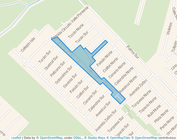 walking in Faisan norte map in Juárez