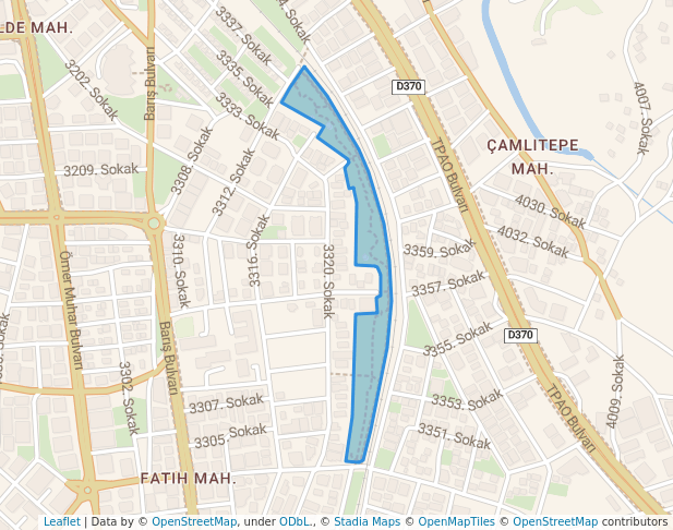 walking in Kinem Parkı map in Batman