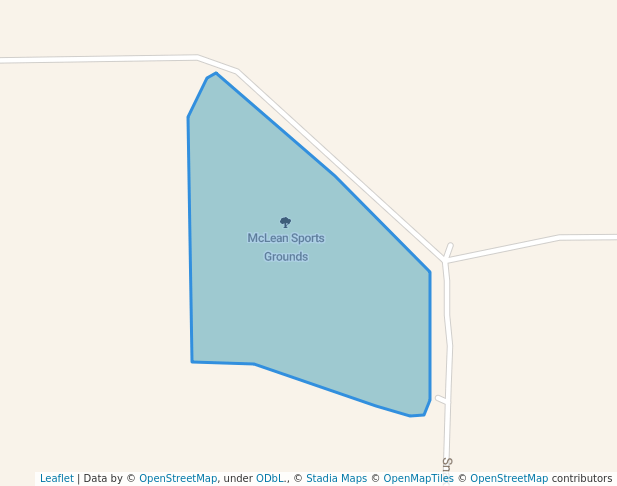 walking in McLean Sports Grounds map in McLean