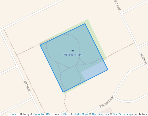 walking in Millenium Park map in Edson