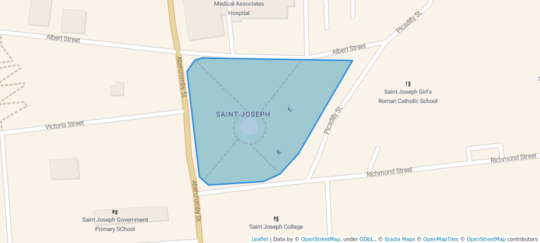 walking in First Capital Park map in Saint Joseph