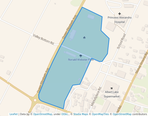 Ronald Webster Park in The Quarter | Map and Routes