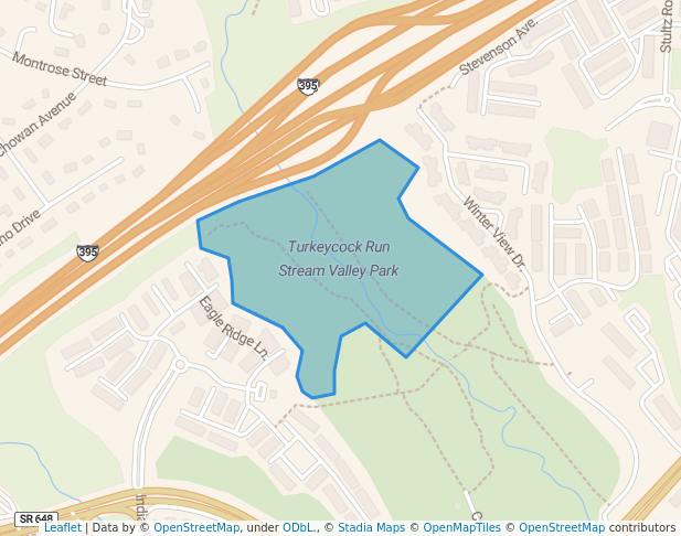 Turkeycock Run Stream Valley Park