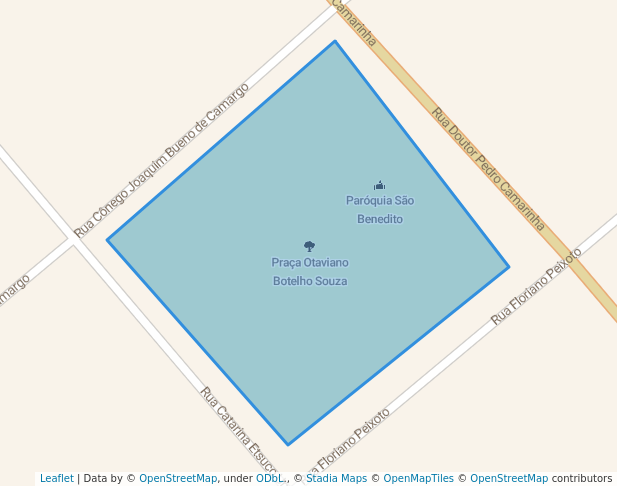 Praça Otaviano Botelho Souza in Santa Cruz do Rio Pardo | Map and Routes