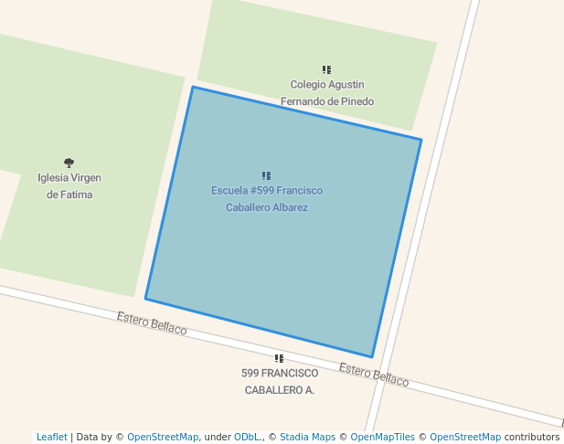 walking in Escuela #599 Francisco Caballero Albarez map in San Lorenzo